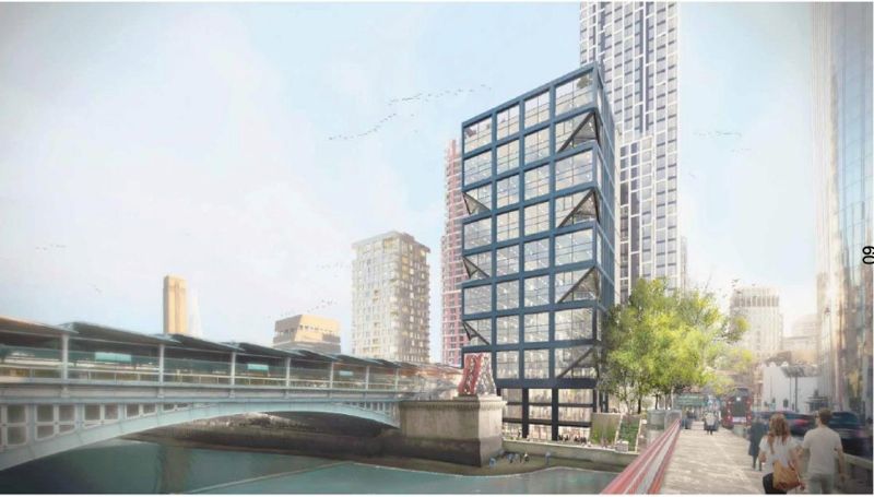 Riverside office block plan next to Blackfriars Bridge approved