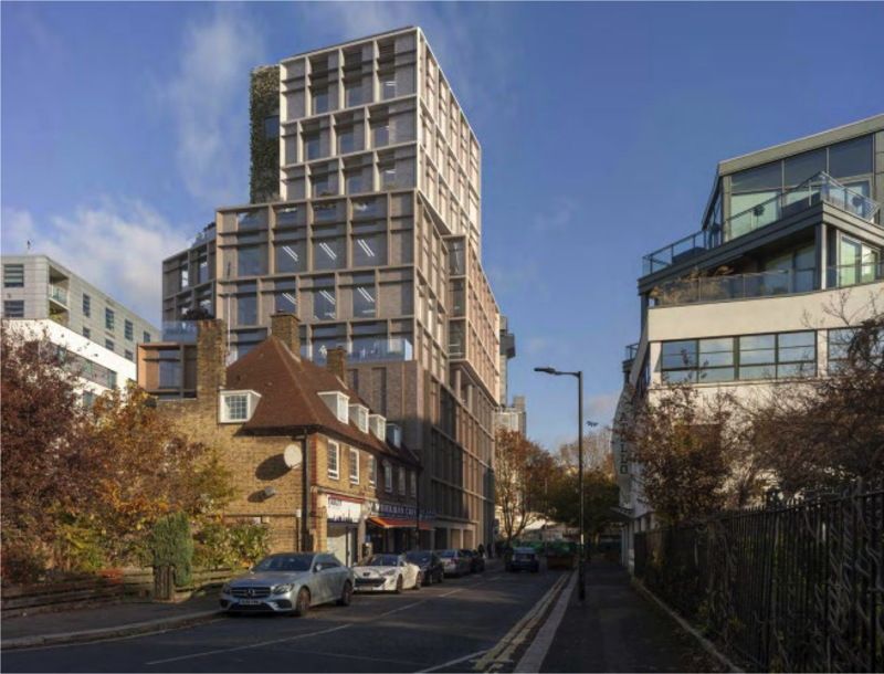 Green light for 11-storey office building on Long Lane