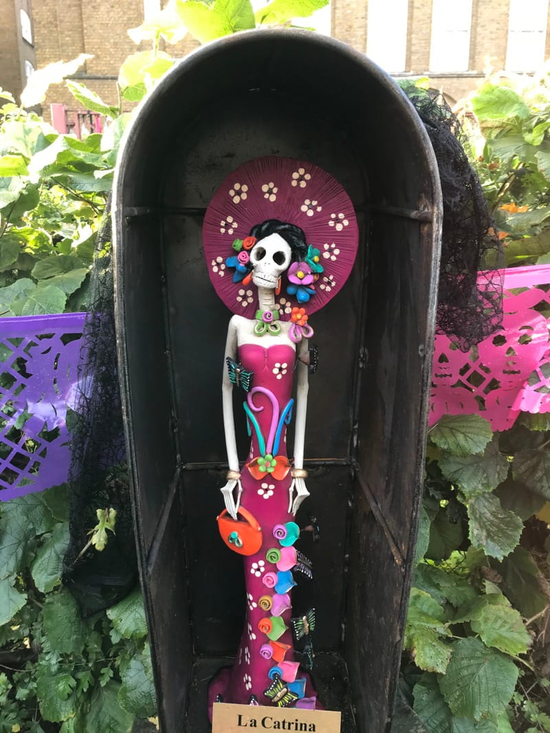 Day of the Dead: image of La Catrina presented to Crossbones