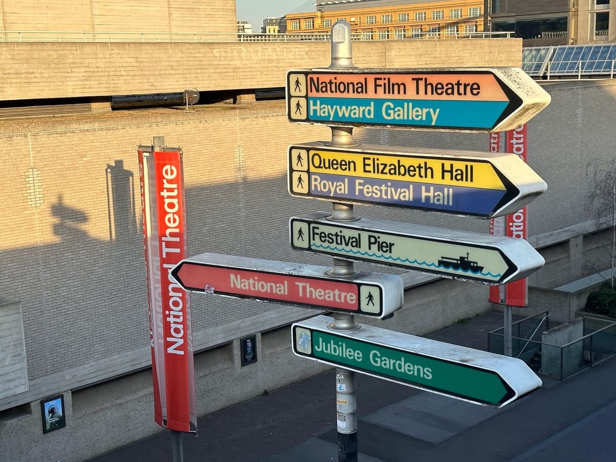 GLC-era South Bank signage added to Lambeth's 'local list'