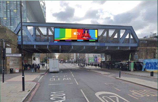 Digital billboard on Blackfriars Road rail bridge vetoed
