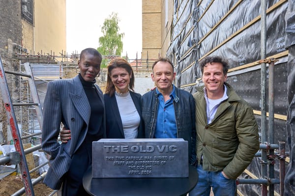 Time capsule buried under Old Vic's new Backstage building